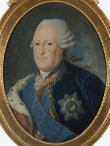 ピエール・フォン・バイロン（クールランド公爵） - ペーター・フォン・バイロン（1724-1800）の肖像（コートランドおよびセミガリア公爵）、匿名 .キャンバスに油彩、18世紀後半の作品。寸法 : 59x44 cm.ストックホルム国立博物館 作： Unknown artist