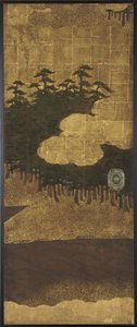 松の木と水と雲 作： Unknown artist