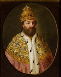 「ボリス・ゴドノフ（ゴドノフ）の肖像（1551年～1605年頃）」 油彩・キャンバス 18世紀初頭博物館国立歴史博物館、モスクワ 作： Unknown artist