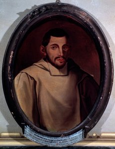 アドリアーノ・バンキエーリ（1568-1634）の肖像 イタリアの作曲家、音楽理論家、オルガン奏者、詩人 無名の絵画。17世紀 ボローニャのコンセルバトリオG.ロッシーニ 作： Unknown artist