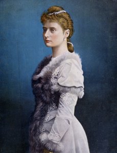 Alexandra Fyodorovna (Alix of Hesse and by Rhine, Alexandra Feodorovna Romanova, Alexandra Fiodorovna Romanova, Victoria Alix Helene Louise Beatrice of Hesse and the Rhine, Alix de Hesse-Darmstadt (Alix of Hesse Darmstadt) (1872-1918), Imperres のポートレート。 作： Unknown artist
