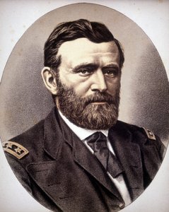 アメリカの将軍・政治家であるユリシーズ・シンプソン・グラント（1822〜1885）の肖像。 作： Unknown artist
