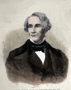 アメリカの発明家サミュエル・フィンリー・ブリーズ・モース（1791-1872）の肖像。