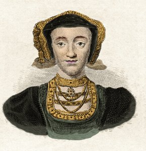 アンヌ・ドゥ・クレベス（1515-1557）の肖像 ヘンリー8世の4番目の妻 19世紀のエングレーヴィング