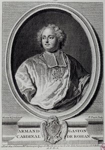 ローハン枢機卿アルマン・ガストン・マクシミリアン（1674-1749）の肖像 18世紀のエングレーヴィング パリ、カルナヴァレ美術館 作： Unknown artist