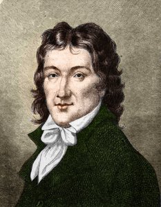 フランスの政治家、カミーユ・デムーラン（1760-1794）の肖像。 作： Unknown artist