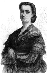 カルロッタ・パッティ（1835-1889）は、アデリーナ・パッティの妹で叙情的な歌手。 作： Unknown artist
