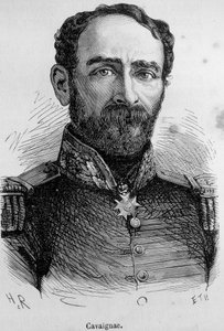 フランスの政治家であり将軍であったカヴァイニャック（1802-1857）の肖像
