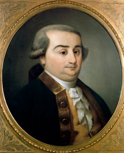 イタリアの法学者・経済学者であるベッカリーア侯爵チェーザレ・ベッカリーア（ボンザーナ）（1738 - 1794）の肖像。18世紀の無名の絵画。ミラノ美術館蔵。イタリア・ミラノ - Cesare Bonesana（Beccaria侯爵）の肖像（1738年〜1794年）、イタリアの法学者であり 作： Unknown artist