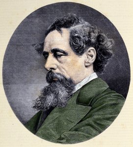 チャールズ・ディケンズ(1812-1870)の肖像。