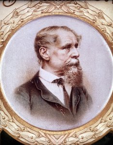 チャールズ・ディケンズ（1812-1872）の肖像。