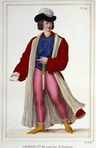 ブルボン家のシャルル1世の肖像（1401-1456）1830年のエングレーヴィング 作： Unknown artist