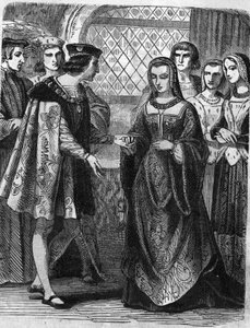 シャルル8世（1470-1498）とアンヌ・ドゥ・ブルターニュ（1477-1514）の肖像。 作： Unknown artist