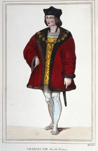 フランス王シャルル8世（1470-1498）の肖像（1830年の刻印 作： Unknown artist