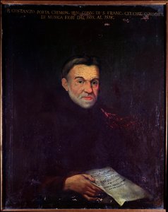 イタリア人作曲家コスタンツォ・ポルタの肖像（絵画 作： Unknown artist