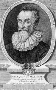 フランスの詩人フランソワ・マルエルブ（1555-1628）の肖像 - エングレービング 作： Unknown artist