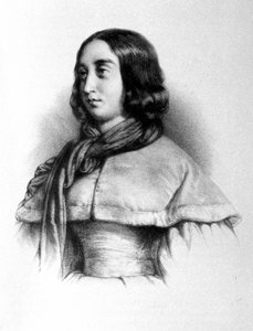 ジョージ・サンド（Aurore Dupin, Baronne Dudevant）（1804年～1876年）の肖像。 作： Unknown artist