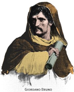 ジョルダーノ・ブルーノ（1548-1600）の肖像。 作： Unknown artist