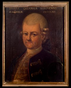 ジュゼッペ・ガッツァニーガ（1743-1818）の肖像 イタリアの作曲家 無名の絵画。18世紀ボローニャ、civico museo bibliografico musicale。 作： Unknown artist
