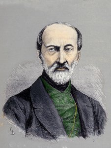 ジュゼッペ・マッツィーニ（1805年または1808年～1872年）の肖像。 作： Unknown artist