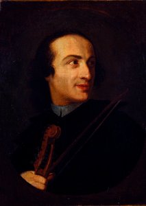 ジュゼッペ・タルティーニ（1692 - 1770）の肖像 イタリアのヴァイオリニスト、作曲家 無名の絵画。18世紀 ミラノ、カステッロ美術館 作： Unknown artist
