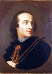 イタリアのヴァイオリニスト・作曲家、ジュゼッペ・タルティーニ（1692-1770）の肖像。キャッスルミュージアム。ミラノ 作： Unknown artist