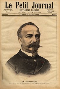 Gustave Noblemaire（1832-1924）の肖像画。彼は1869年までアルジェ-オラン間の鉄道建設を監督して成功を収めた後、パリに戻ってパリ・リヨン・メディテラニー社の指揮を執り、26年間その地位を維持した。 作： Unknown artist