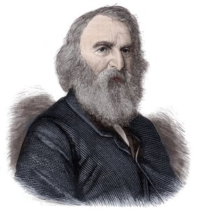 ヘンリー・ロングフェロー、アメリカの詩人、教育者の肖像 作： Unknown artist