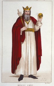 フランスの公爵であり、その後フランス王となったユーグ1世カペ（941年頃～996年）の肖像。 作： Unknown artist