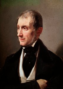 イタリアの小説家・詩人トンマーゾ・グロッシ（1790-1853）の肖像 無名の絵画。19世紀 ミラノ、ミラノ美術館 - イタリアの詩人・小説家トンマーゾ・グロッシの肖像 1790-1853年匿名の絵画 作： Unknown artist