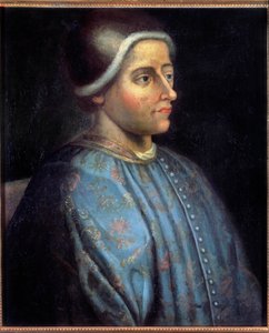 ジャック・クール（1395 - 1456）の肖像 シャルル7世の銀製注射器で、フランスの実業家。匿名の絵画 作： Unknown artist