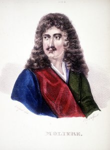 モリエール "として知られるジャン・バティスト・ポッケランの肖像。(1622-1673) 作： Unknown artist