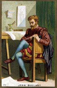 フランスの建築家、デザイナー、理論家であるジャン・ブラント（1520 - 1578）の肖像。19世紀のクロモリトグラフ。 作： Unknown artist