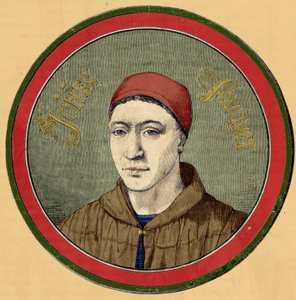 ジャン・フーケ（フランス初期ルネサンス期の画家、約1420-1477）の肖像。 作： Unknown artist