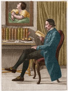 人相学の研究で知られるスイスの神学者・ドイツ語圏の作家、Johann Kaspar Lavater または Gaspard Lavater (1741-1801) の肖像。 作： Unknown artist