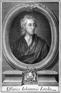 イギリスの哲学者、ジョン・ロック（1632～1704）の肖像。 作： Unknown artist