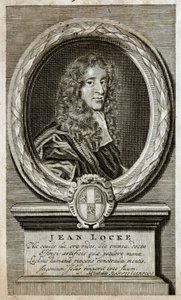 イギリスの哲学者、ジョン・ロック（1632～1704）の肖像。 作： Unknown artist