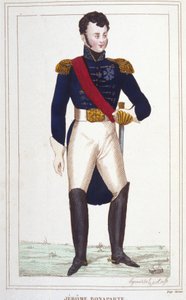 ジェローム・ボナパルトの肖像 1784-1860年 1830年のエングレーヴィング 作： Unknown artist