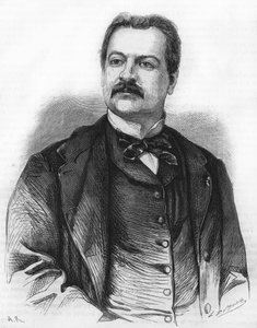ランベール・シブーストの肖像。ドラマ作家。1826-1867. 作： Unknown artist
