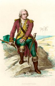ブーゲンビル伯爵ルイ・アントワーヌ（1729年〜1811年）の肖像。19世紀のエングレーヴィング。Coll.Go! 作： Unknown artist