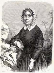 オーストリアの旅行者、マダム・アイダ・ファイファー（1798-1858）の肖像。 作： Unknown artist