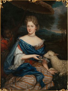マリア・カロリナ・ソビエスカ（1697-1740）の肖像（マリー・シャルロット・ソビエスカ） - 匿名 - 1730年頃 - 油彩・キャンバス - 150x123 - ウィラノフ宮殿美術館 作： Unknown artist