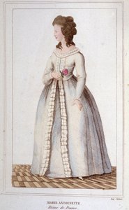 マリー・アントワネット（1755～1793年）の肖像 1830年に彫られたもの 作： Unknown artist