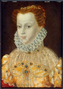 マリー・スチュアート（1542-1587）の肖像 フランスとスコットランドの女王 16世紀の匿名絵画コンド・シャンティの美術館 作： Unknown artist