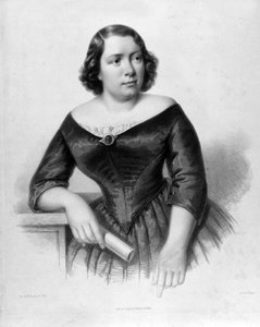 イタリアのコントラルト歌手、マリエッタ・アルボーニ（1826-1894）の肖像。 作： Unknown artist