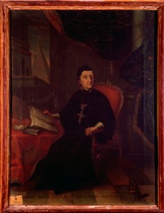 Martin Gerbert von Hornau (1720-1793) ドイツの神学者、歴史家、音楽に関する作家の肖像 匿名の絵画18世紀ボローニャ、civico museo bibliografico musicale。