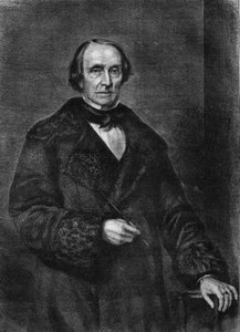 ドイツの画家、ペーター・フォン・コーネリアスの肖像（1783年～1867年）。) 作： Unknown artist