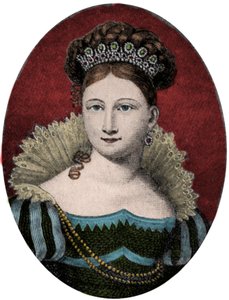 ザクセン・ゴータ・アルテンブルク（Saxony Gotha Altenburg）のルイーズ（Luise）王女（1800-1831）の肖像。19世紀のエングレーヴィング 作： Unknown artist