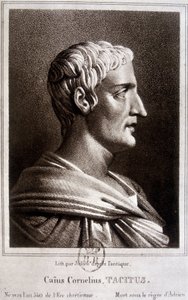 ローマの歴史家プブリス・コーネリアス・タキトゥス（タキテ）の肖像（v.56～v.120
