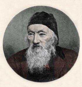 イギリスの博物学者、リチャード・オーウェン（1810-1890）の肖像。 作： Unknown artist